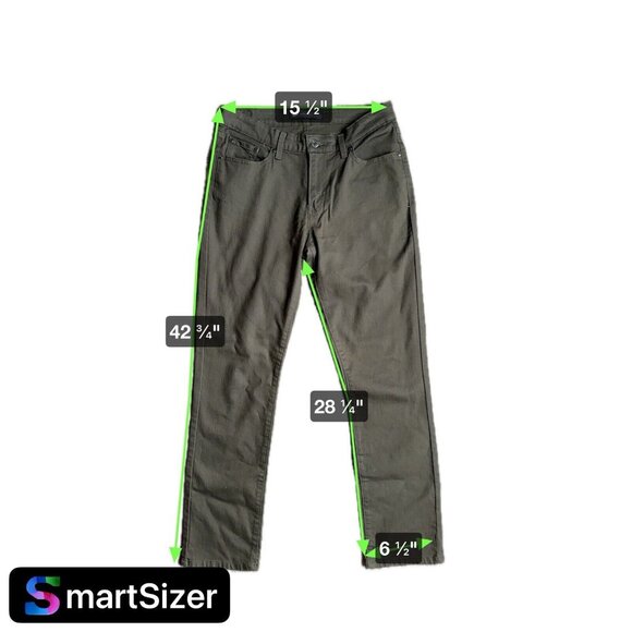 Levis Signature Jeans Straight Leg Womens 10M Army Green Cowboy Western Ranch - Picture 10 of 10